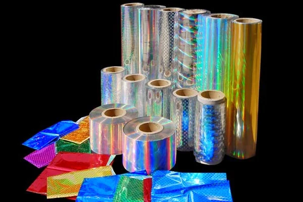 Producing Holographic Roll & Packet.