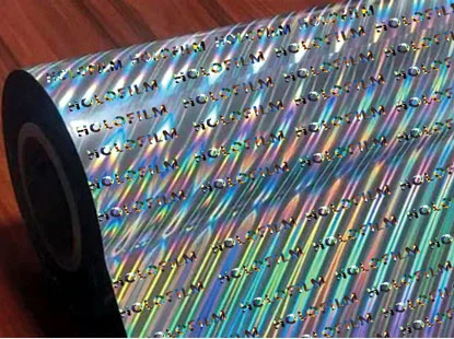 Producing Holographic Roll & Packet.